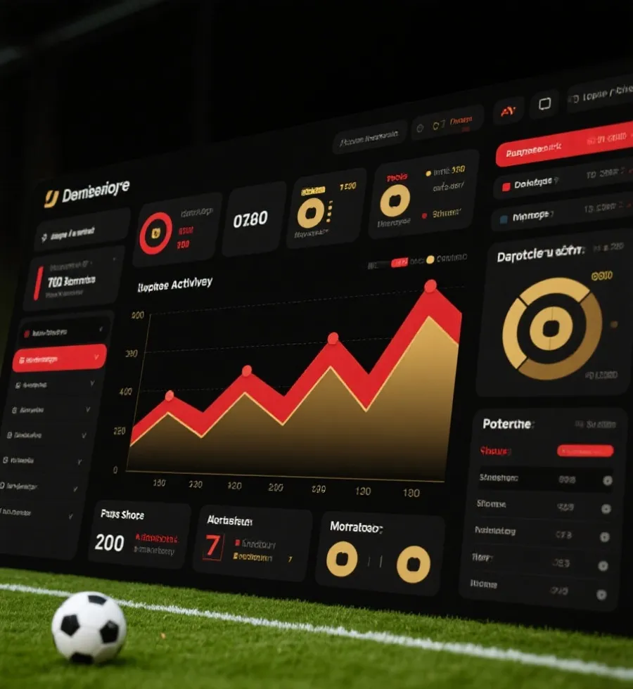 世界杯实时比赛数据大屏展示